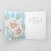 Pink Cosmos Birthday Karte (Innenseite)