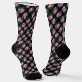 Pink Cosmos Blume Muster Socken (Gewinkelt)