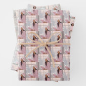 Pink Cosy Christmas Geschenkpapier Set (Beispiel)
