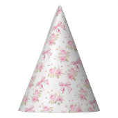 Pink Cottage Rose with Bow Coquette  Partyhütchen (Links)