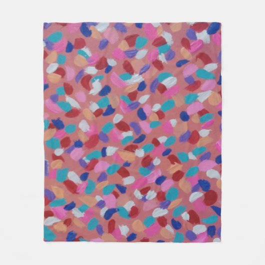 Pink Cotton Candy Fleecedecke (Vorderseite)
