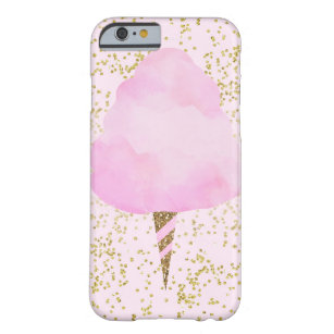 Pink Cotton Candy & Gold Confetti Spaß Hübsch Girl Barely There iPhone 6 Hülle