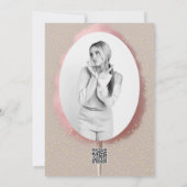 Pink Cotton Candy Gold Confetti Sweet 16 Party Einladung (Rückseite)