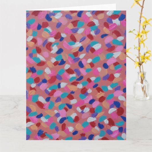 Pink Cotton Candy Karte (Gelbe Blume)