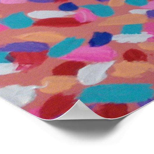 Pink Cotton Candy Poster (Ecke)