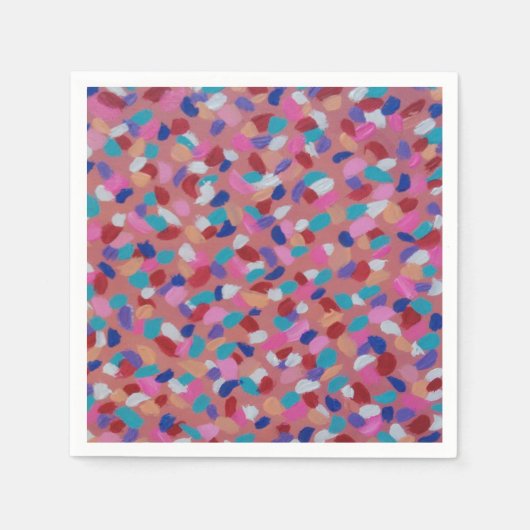 Pink Cotton Candy Serviette (Vorderseite)