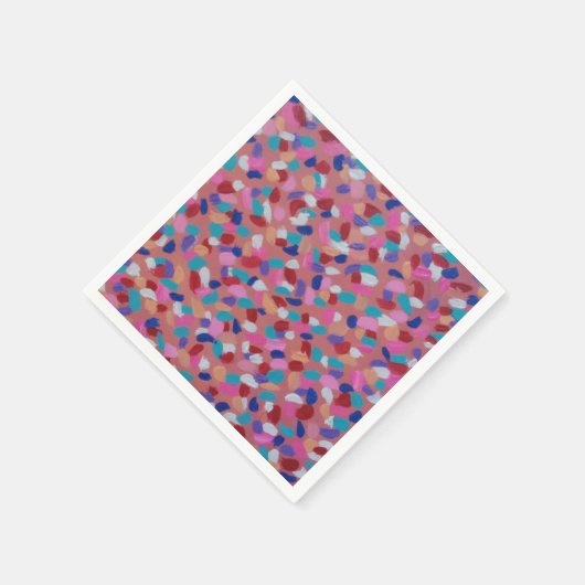 Pink Cotton Candy Serviette (Ecke)