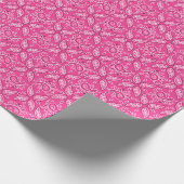Pink Country Paisley Papier Geschenkpapier (Ecke)