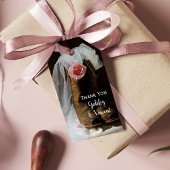 Pink Country Rose Cowboy Boots Western Hochzeit Geschenkanhänger