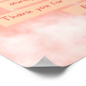 Pink Course Child Prayer Poster (Ecke)