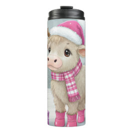 Pink Cow Christmas Tumblr – Cute Holiday Gift Thermosbecher