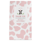 Pink Cow Muster Geschenktasche Kleine Geschenktüte (Vorderseite)