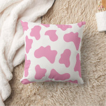 Pink Cow Pattern Kissen