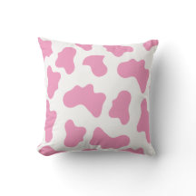Pink Cow Pattern Kissen