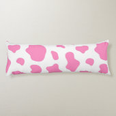 Pink Cow Print Decorative Pillow Seitenschläferkissen (Rückseite)