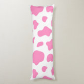 Pink Cow Print Decorative Pillow Seitenschläferkissen (Rückseite (Vertikal))