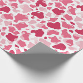 Pink Cow Print Geschenkpapier (Ecke)