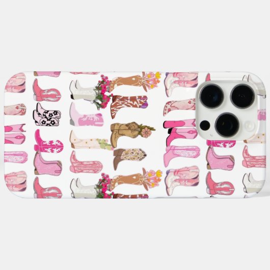 Pink Cowboy Boost Design Phone Case (Rückseite (Horizontal))