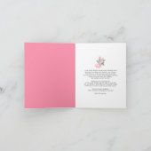 Pink Cowboy Boots & Bubbly Gratulationen Braut Karte (Innenseite)