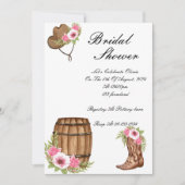 PINK COWBOY BRIDAL SHOWER EINLADUNG (Vorderseite)