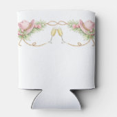 Pink Cowboy Hat Rustic Wedding Dosenkühler (Rückseite)