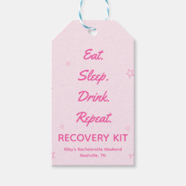 Pink Cowgirl Bachelorette Erholung Kit Geschenkanhänger