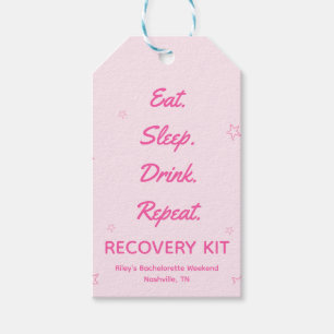 Pink Cowgirl Bachelorette Erholung Kit Geschenkanhänger