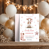 Pink Cowgirl Birthday Invitation | Farm Theme 1st