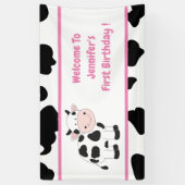 Pink Cowgirl Birthday Party Banner (Vertikal)