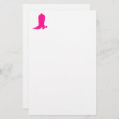 Pink Cowgirl Boot Briefpapier (Vorne/Hinten)
