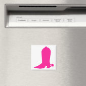 Pink Cowgirl Boot Magnet (In Situ (Geschirrspüler))