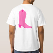 Pink Cowgirl Boot T-Shirt (Rückseite)