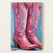 Pink Cowgirl Boots Planer (Rückseite)