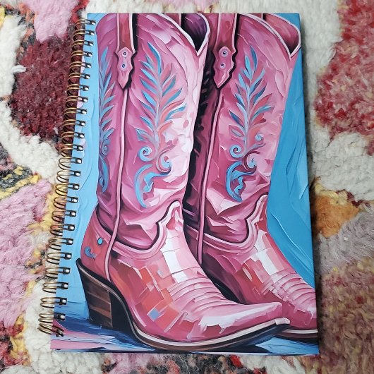 Pink Cowgirl Boots Planer