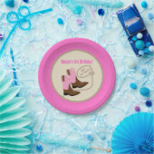 Pink Cowgirl Boots Western Geburtstagsparty Pappteller (Party)