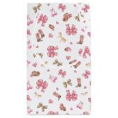 Pink Cowgirl Coquette Happy Birthday Beautiful Kleine Geschenktüte (Rückseite)