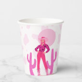 Pink Cowgirl Country Coquette Western Paper cup Pappbecher (Vorderseite)