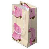 Pink Cowgirl Cowboy Boots Country Texas Ranch Kleine Geschenktüte (Vorderseite Schrägansicht)