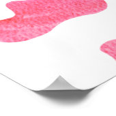 Pink Cowgirl First Birthday Party Poster (Ecke)