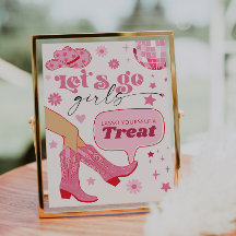 Pink Cowgirl Geburtstagsparty Let's Go Girls Lecke