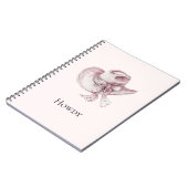 Pink Cowgirl Hat Notizblock (Linke Seite)