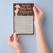 Pink Cowgirl Name dieser Baby Tune Dusche Spielkar Flyer (Handgriff)