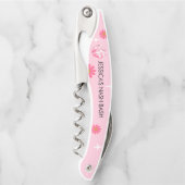 Pink Cowgirl Nash Bash Let's Go Girls Bachelorette Kellnermesser (Vorderseite)