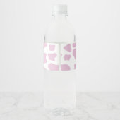 Pink Cowgirl ONE First Rodeo 1st Birthday Party Wasserflaschenetikett (Rückseite)