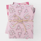 Pink Cowgirl Pattern Geschenkpapier Set (Beispiel)