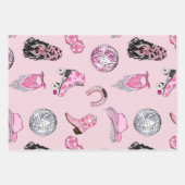 Pink Cowgirl Pattern Geschenkpapier Set (Vorderseite 2)