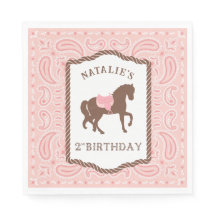 Pink Cowgirl | Pferde Silhouette 2. Geburtstag