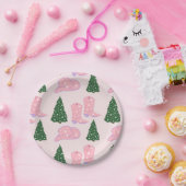 Pink Cowgirl Rodeo Hat Weihnachtsbaum Pappteller (Party)