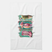 Pink Cowgirl Valentine Png, Heart Png Geschirrtuch (Vertikal)