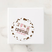 Pink Cowgirl Western Babydusche Geschenkanhänger (Beispiel)